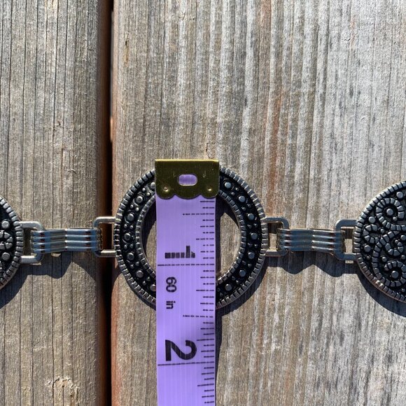 Vintage Silver Metal Chain Boho Chic Hip Belt - Picture 6 of 6